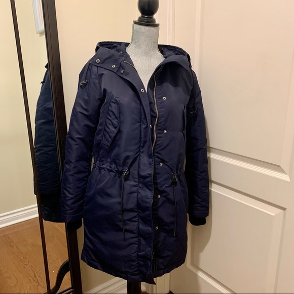 Aritzia Community “Archetype” Winter Jacket [oversize, navy, down feathers] - Picture 16 of 16